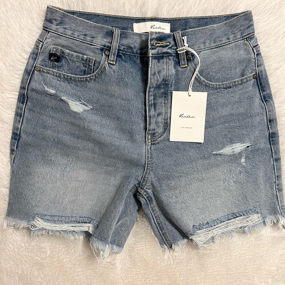 KanCan Distressed Jean Shorts